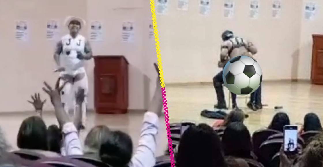 Un stripper bailando en un evento de la Facultad de Ciencias de la UNAM