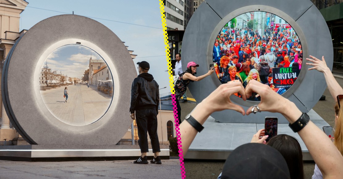La historia y cómo funciona el portal que une las ciudades de Dublín y Nueva York