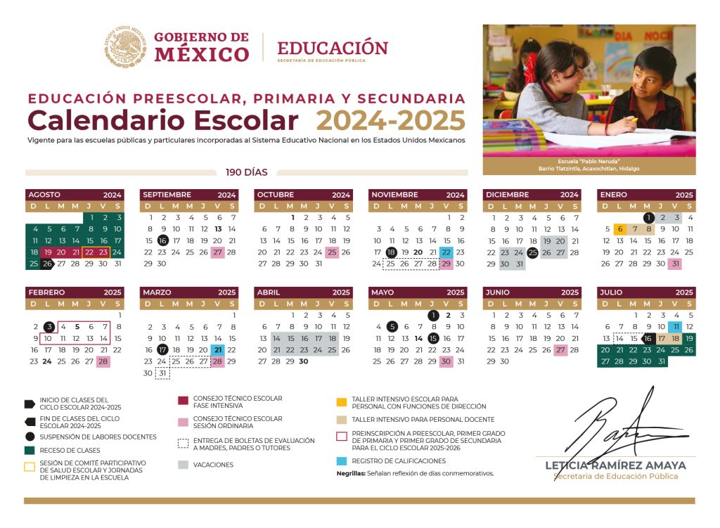 Calendario Sep 2024 - 2025