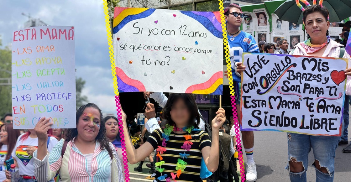 Carteles y pancartas de la Marcha LGBT 2024 en CDMX