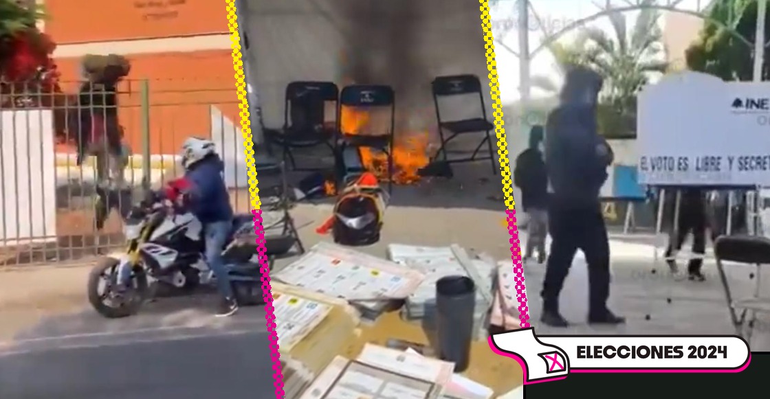 Los ataques contra casillas y las boletas robadas en México.