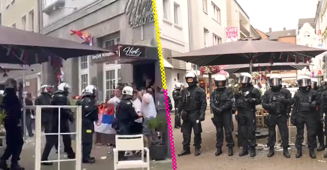 Eurocopa 2024: Se registra enfrentamiento entre aficionados serbios y albaneses