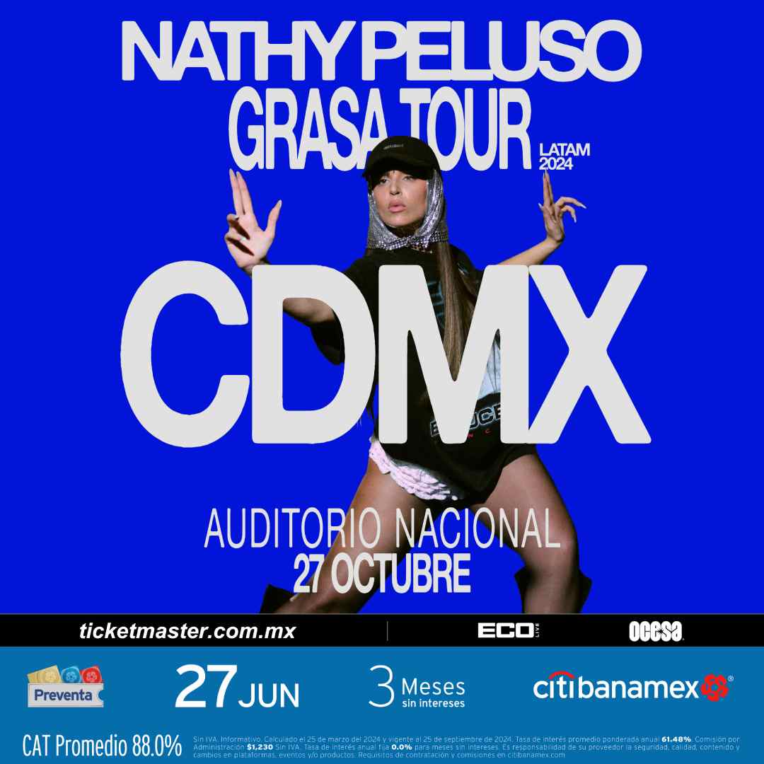 Concierto de Nathy Peluso en México