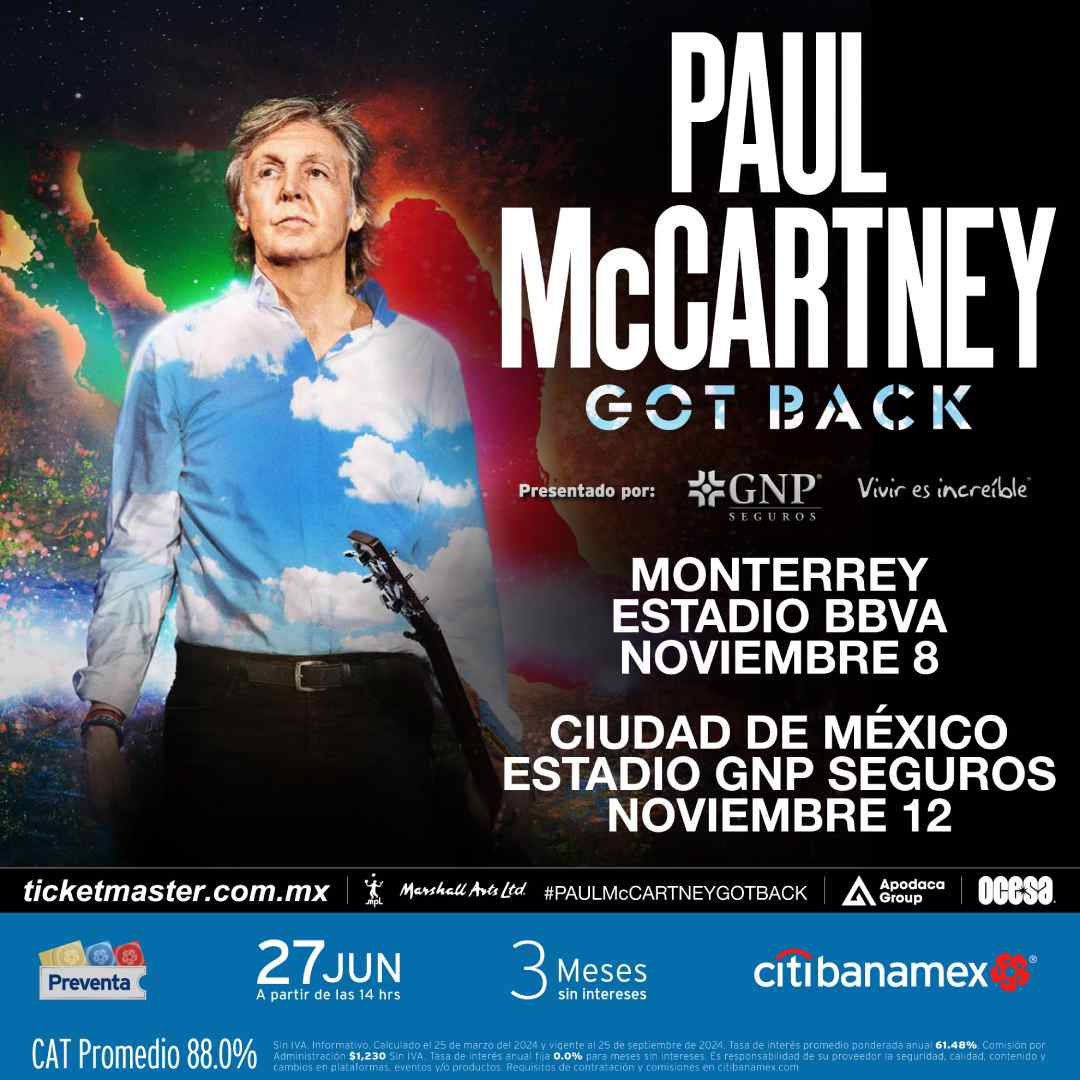Conciertos de Paul McCartney en México