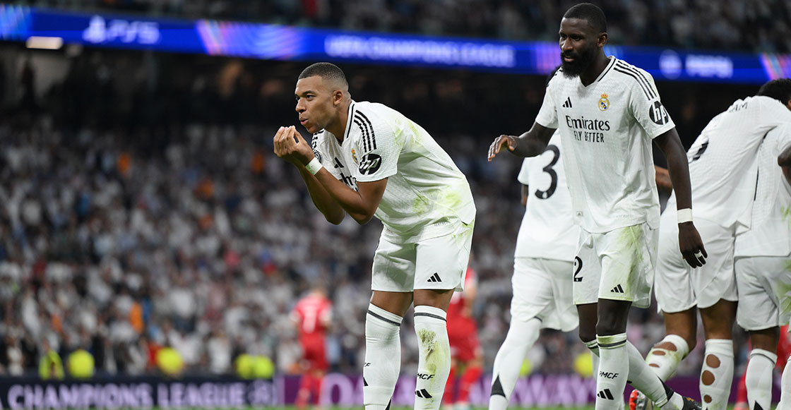 El primer gol de Mbappé en la Champions con el Real Madrid