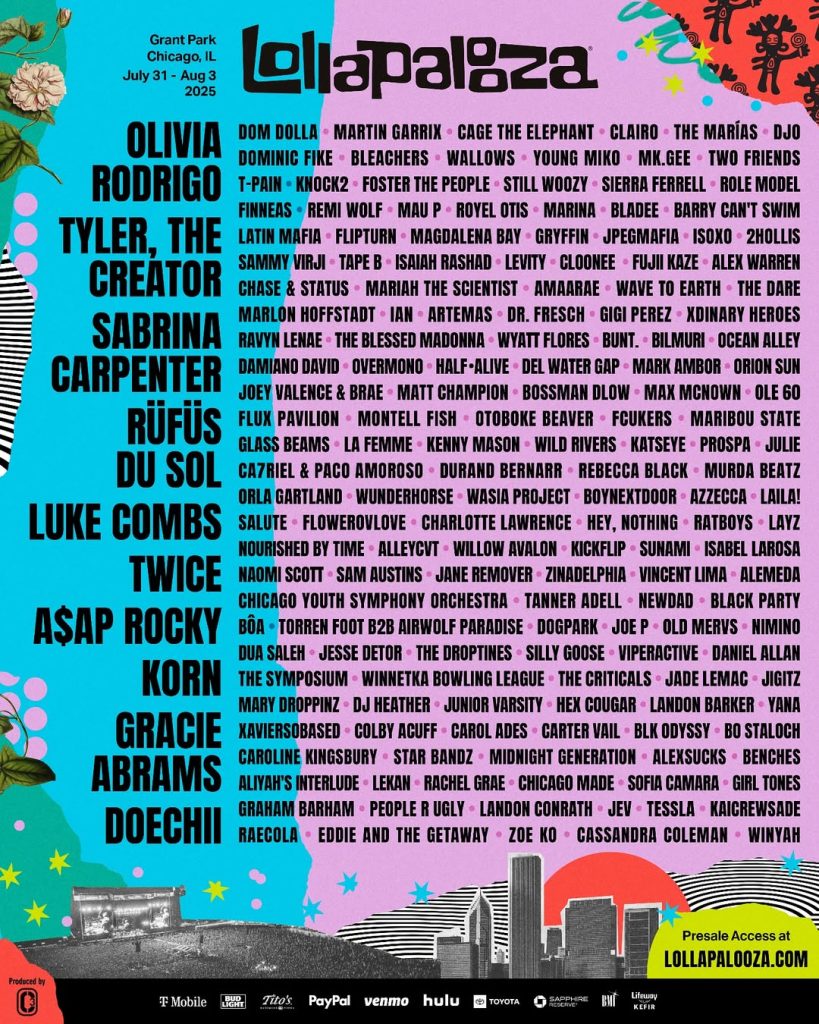 Lollapalooza 2025 Lollapalooza 2025 Chicago Lollapalooza Chicago