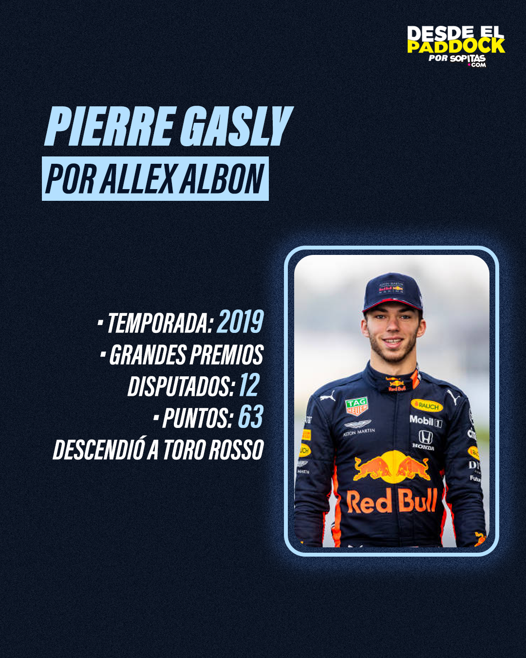 Pierre Gasly en Red Bull