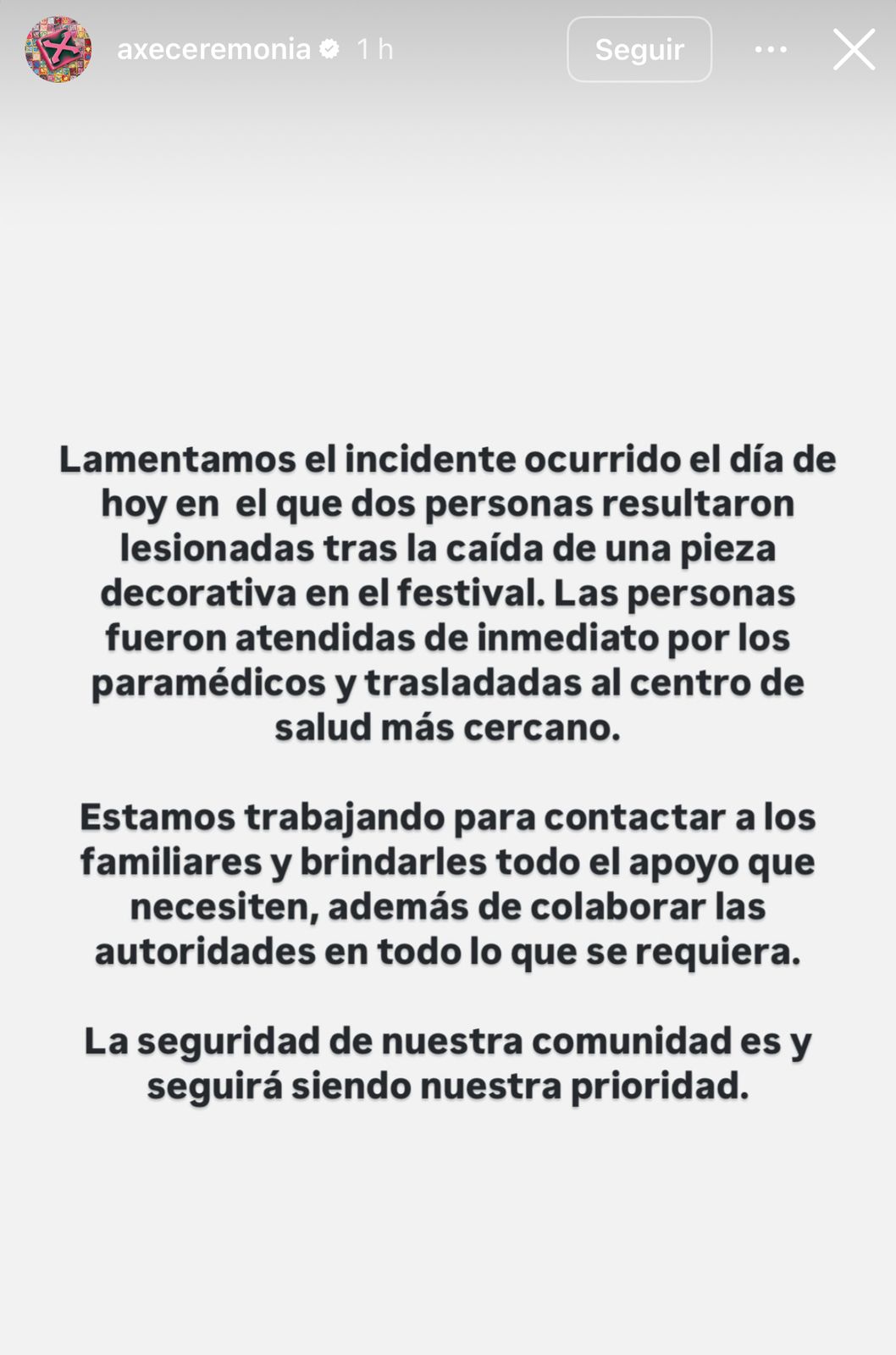 axe-ceremonia-2025-caida-estructura-heridos-parque-bicentenario