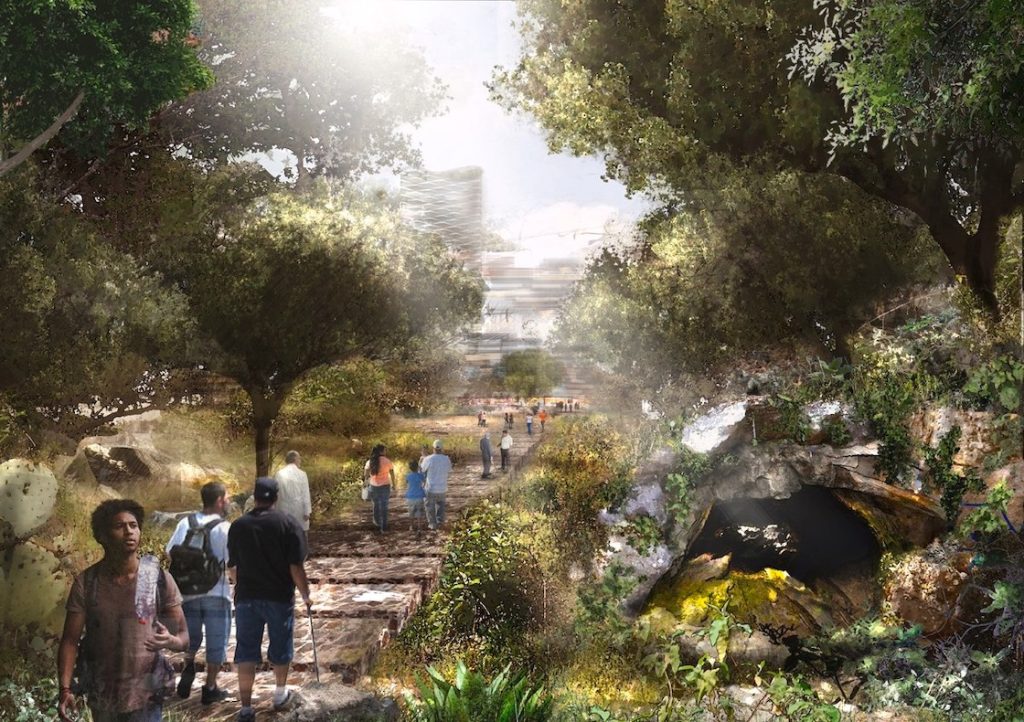 También iba a contar con áreas verdes y recreativas.