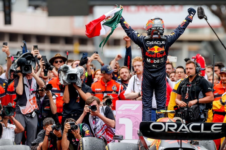 Checo Pérez en el GP de Mónaco 2022