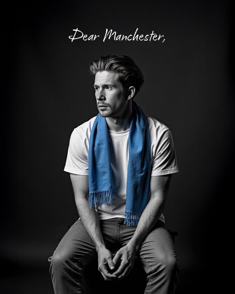 Kevin De Bruyne sale del Manchester City /