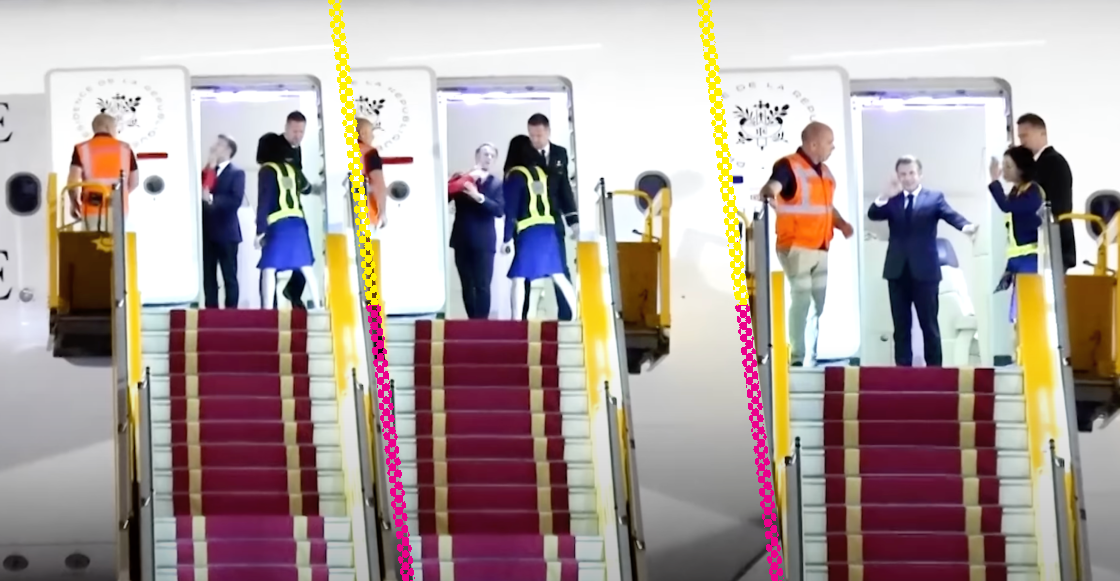 Emmanuel Macron niega ser cacheteado por su esposa