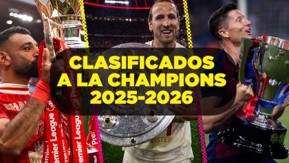Los equipos ya clasificados a la próxima Champions League 2025-2026