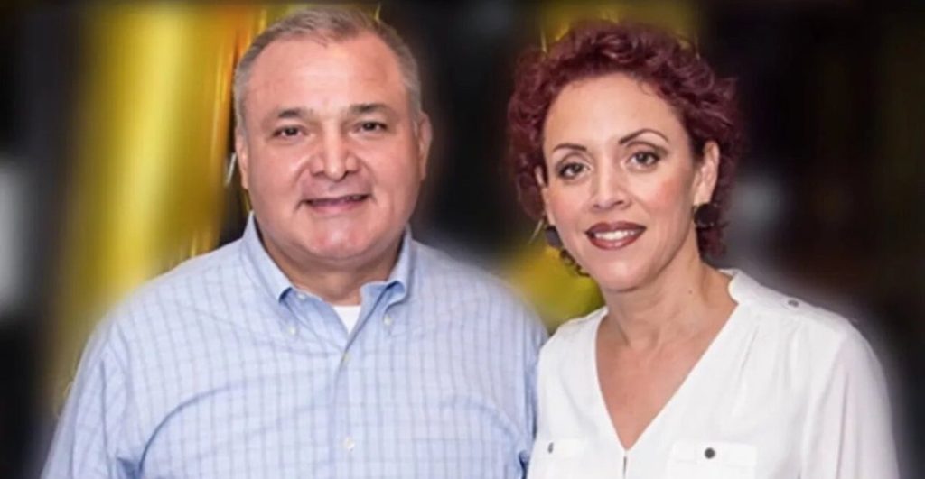 Genaro García Luna y su esposa Linda Cristina Pereyra.