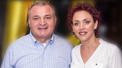 Genaro García Luna y su esposa Linda Cristina Pereyra.