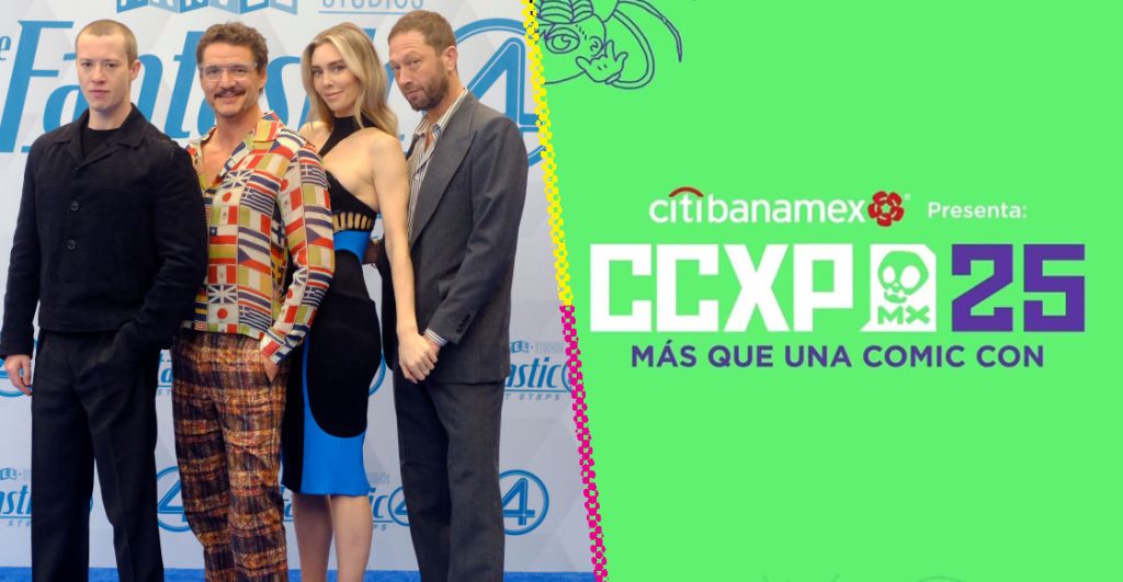 Pedro Pascal, Vanessa Kirby, Joseph Quinn y Ebon Moss-Bachrach de 'Los 4 Fantásticos' en la CCXP México 2025