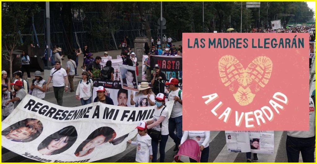 Marcha de Madres Buscadoras estes 10 de mayo de 2025 en la CDMX.