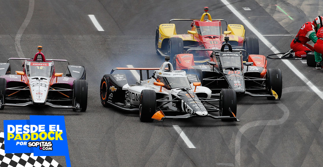 Pato O'Ward en las 500 Millas de Indianapolis