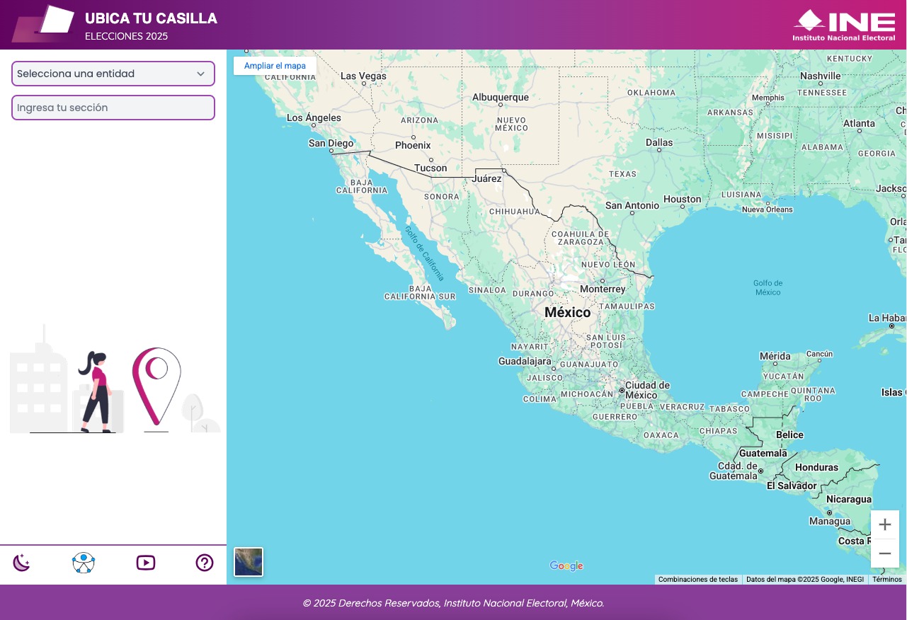 Este es el portal para que puedas ubicar tu casilla.