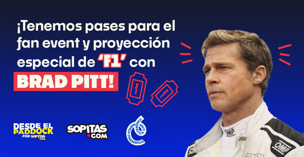 Fan Event de F1 con Brad Pitt