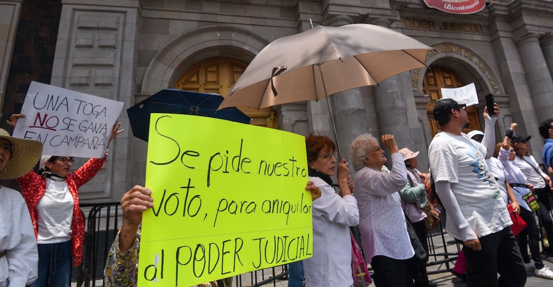Poca convocatoria y muchas consignas: Domingo Negro vs Elecciones del Poder Judicial