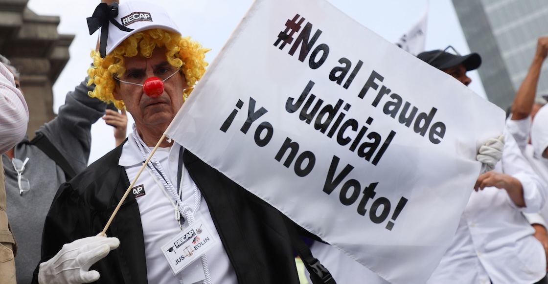 Poca convocatoria y muchas consignas: Domingo Negro vs Elecciones del Poder Judicial