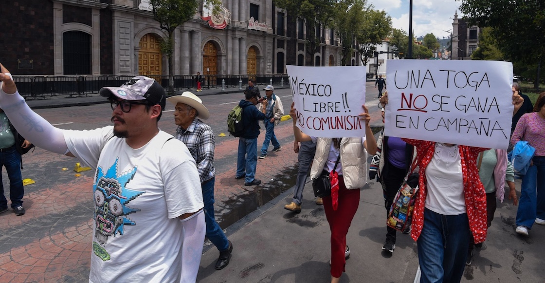 Poca convocatoria y muchas consignas: Domingo Negro vs Elecciones del Poder Judicial