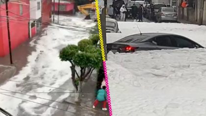 En imágenes: Lluvias desbordan la presa 'Los Cuartos' en Naucalpan