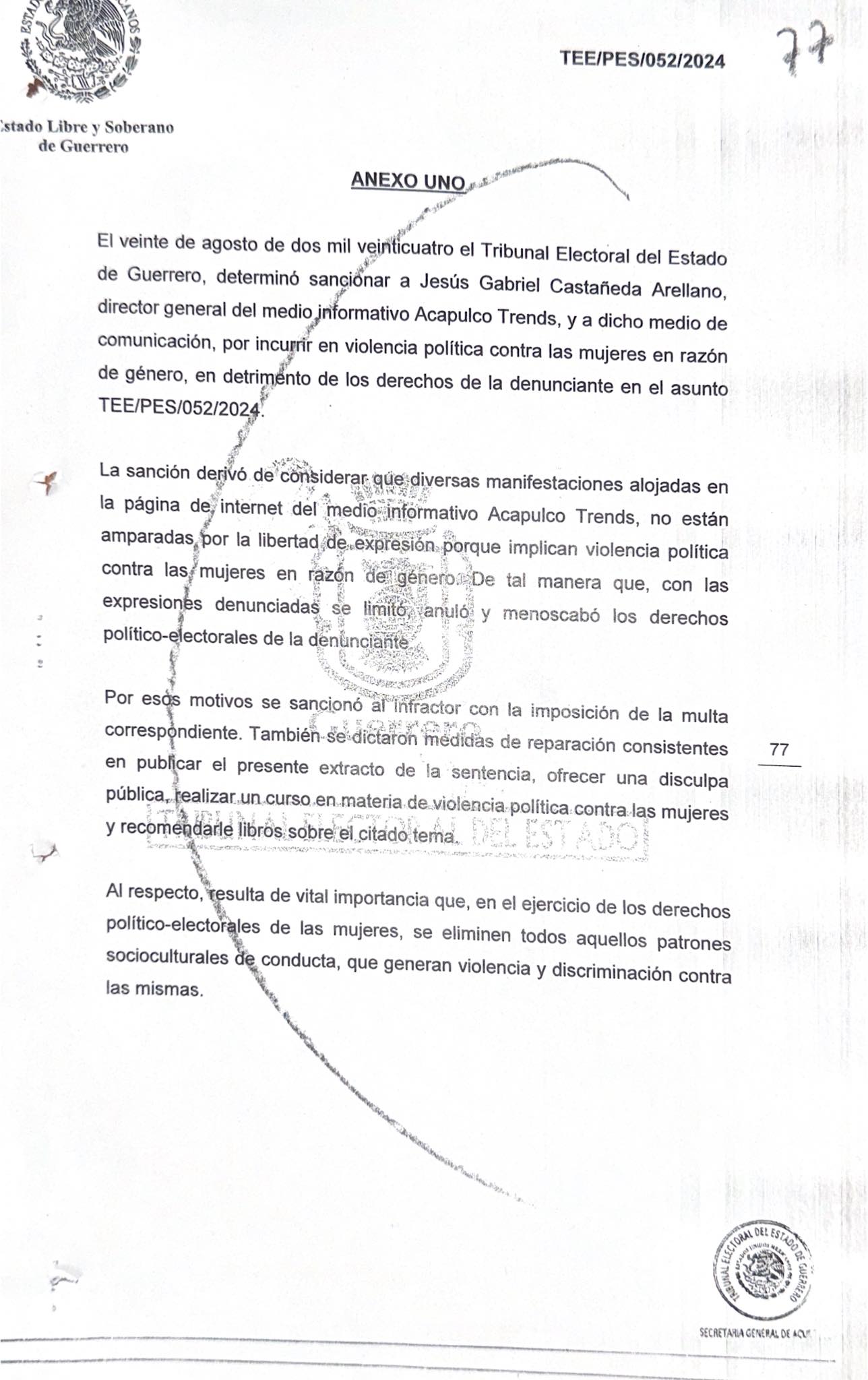 Sentencia contra Acapulco Trends