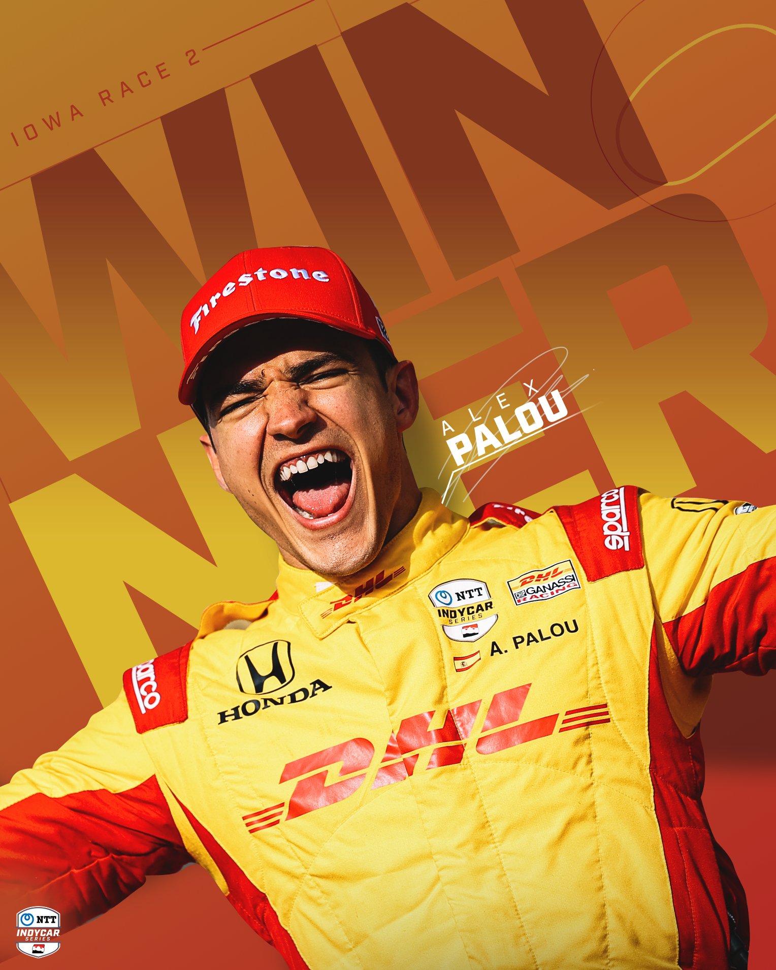 Alex Palou ganó la segunda carrera de Iowa