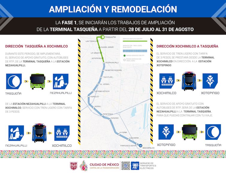 ampliacion remodelacion tren ligero