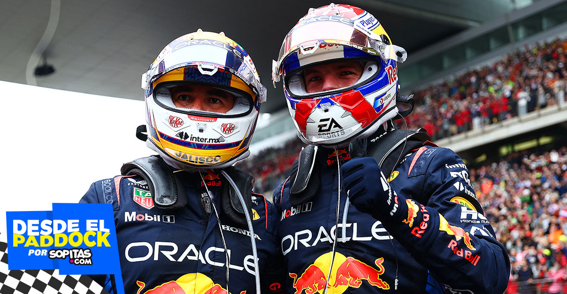 Checo Pérez y Max Verstappen