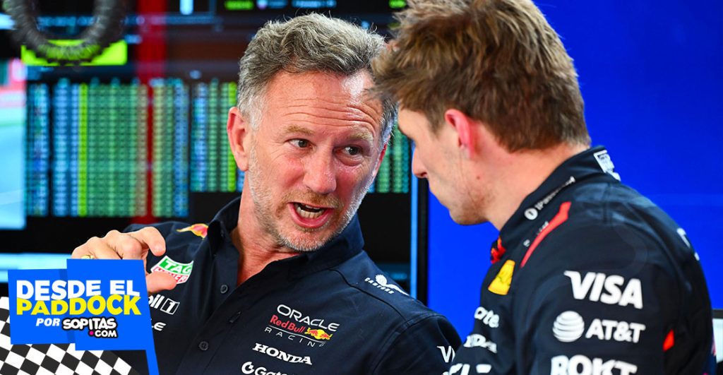 Christian Horner y Max Verstappen