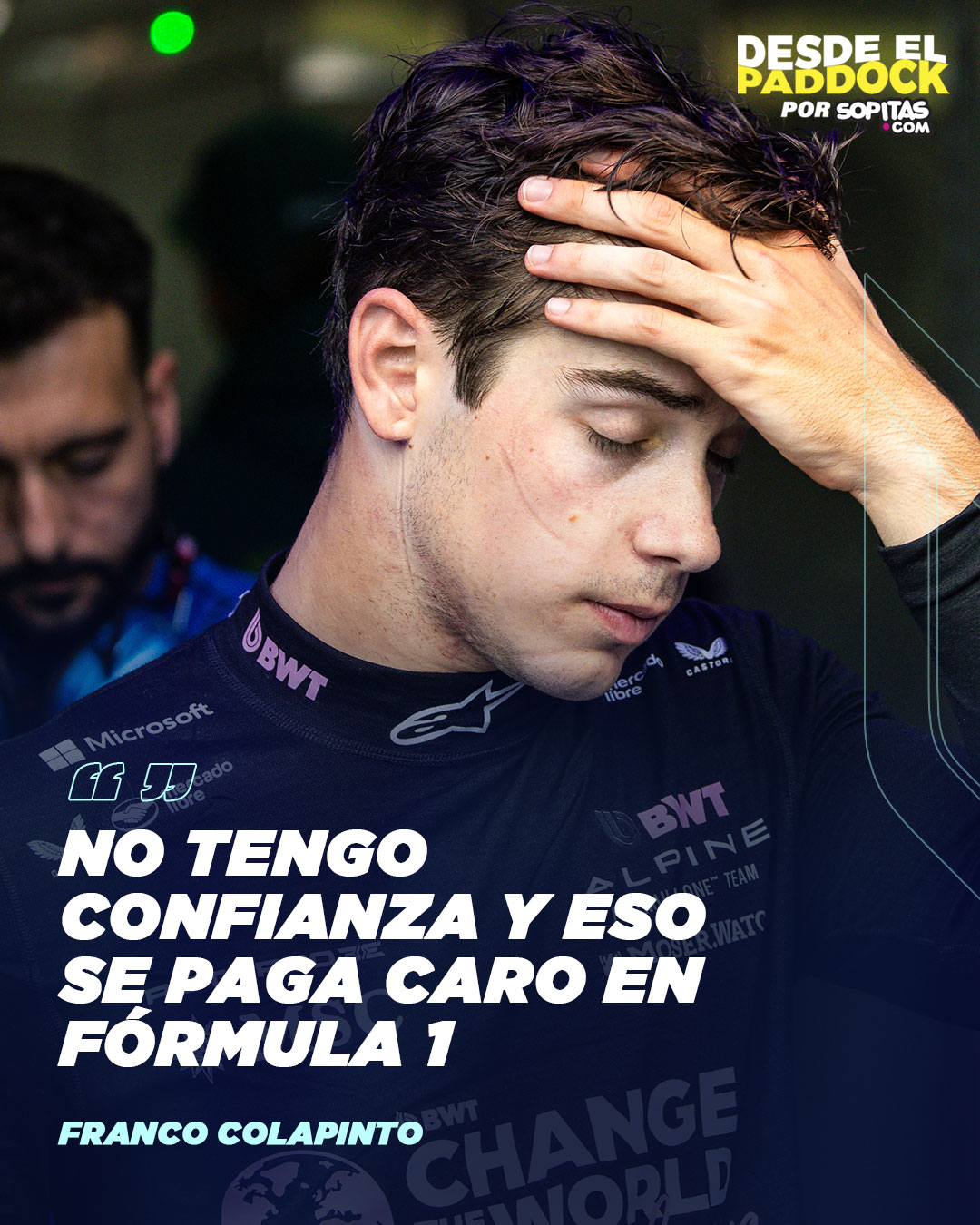 Franco Colapinto perdió confianza en Alpine