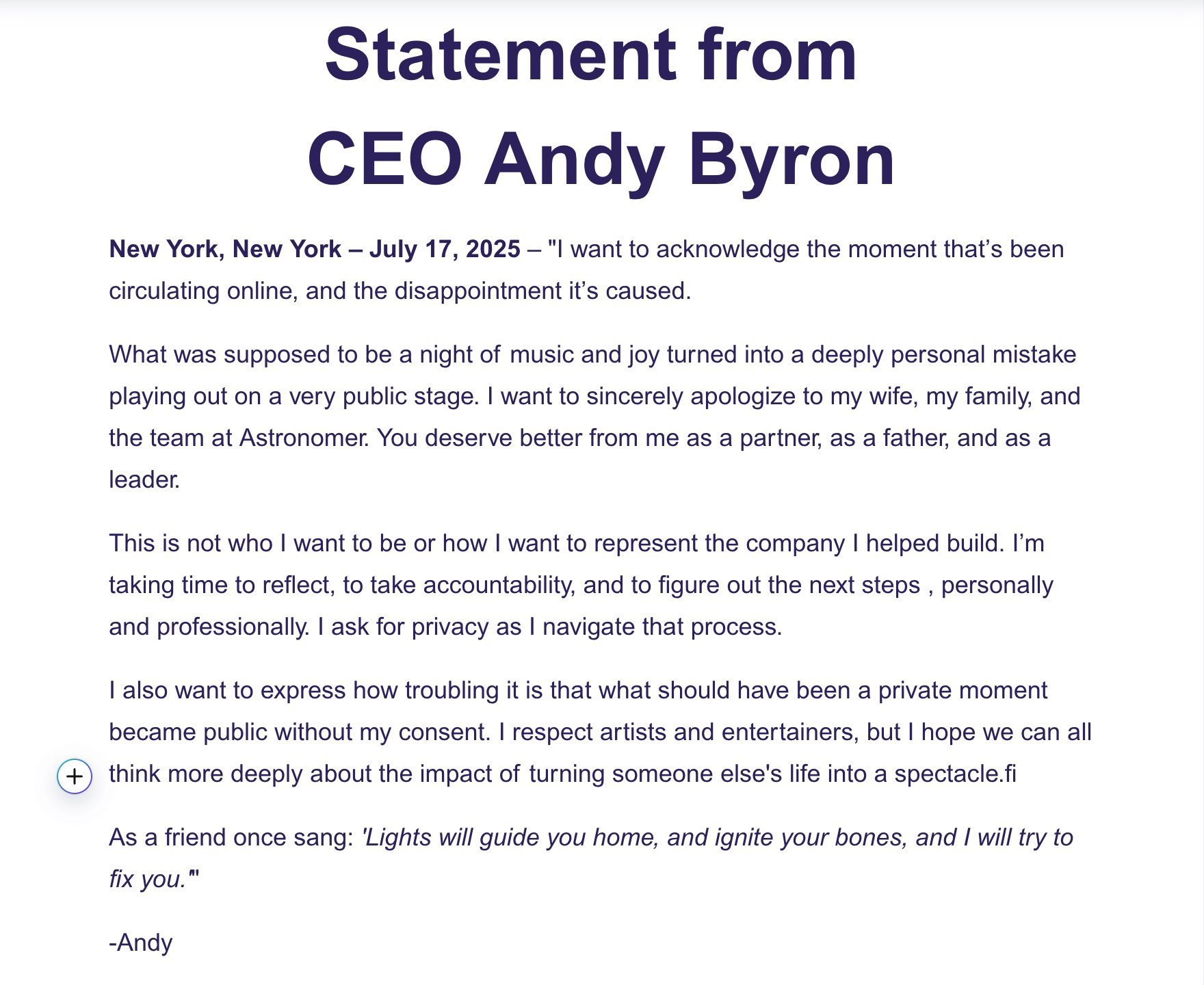 coldplay-pareja-infieles-concierto-chris-martin-astronomer-carta-disculpas