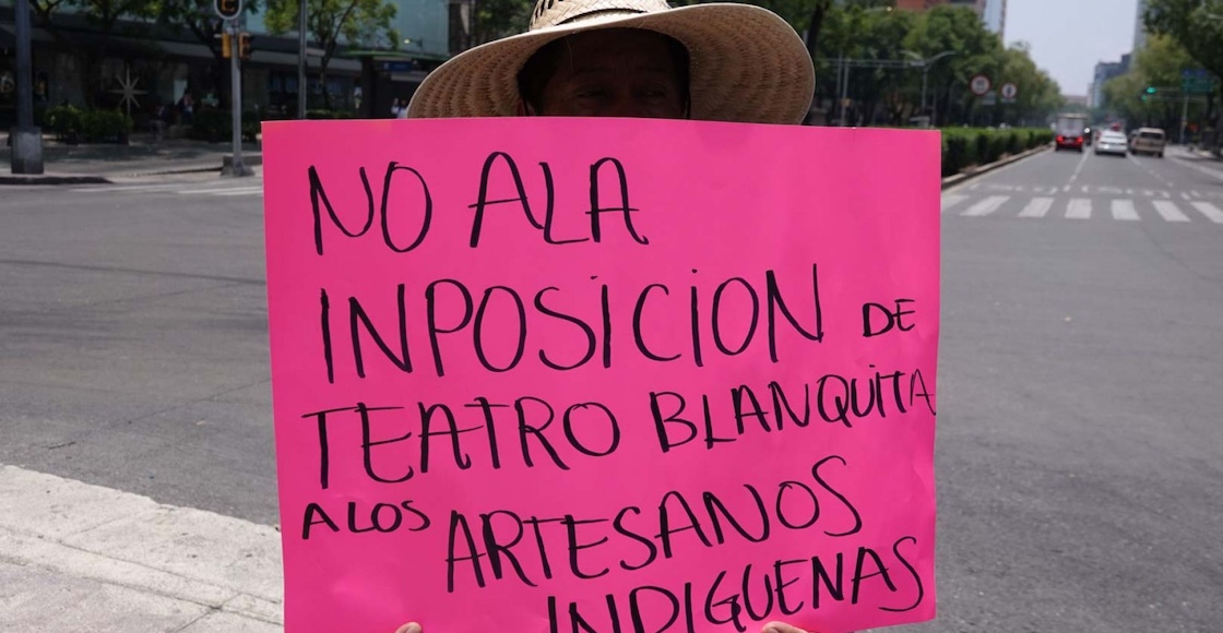 Bloqueo triquis Avenida Reforma