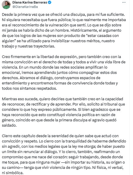Diputada "Dato protegido" ya no quiere disculpa tras de que Sheinbaum lo consideró excesivo