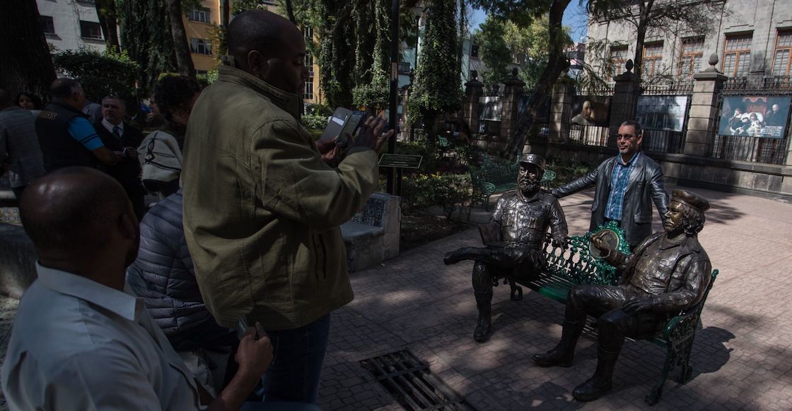 Esculturas de Fidel Castro y Che Guevara