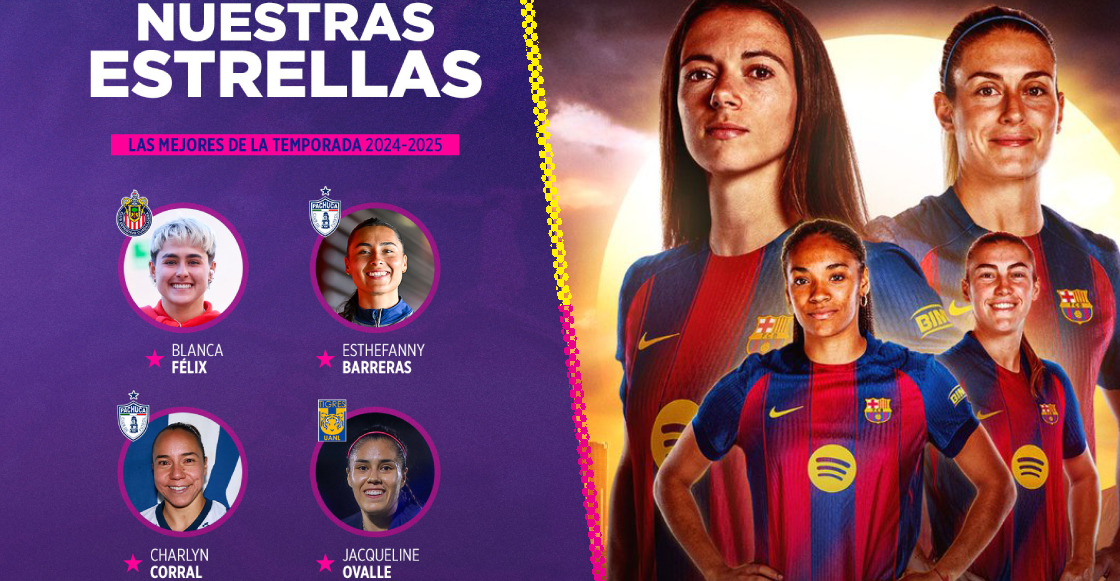 Las jugadoras convocadas al Juego de Estrellas de la Liga MX Femenil vs Barcelona