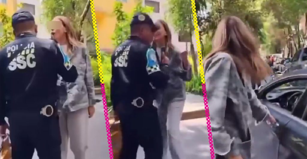 Apodan ‘Lady Racista’ a mujer que insulta a policía de CDMX