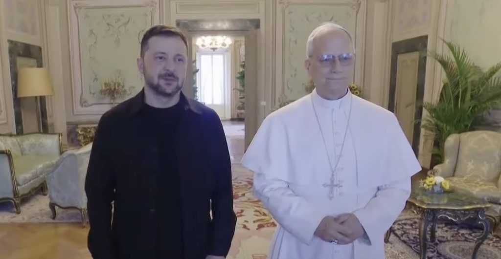 Leon XIV y Volodimir Zelenski