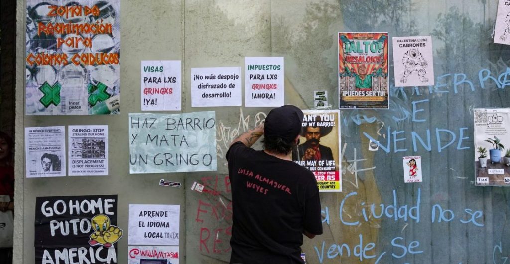 Fuertes mensajes y violencia en la marcha contra la gentrificación