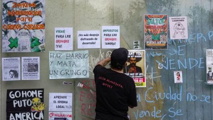 Fuertes mensajes y violencia en la marcha contra la gentrificación