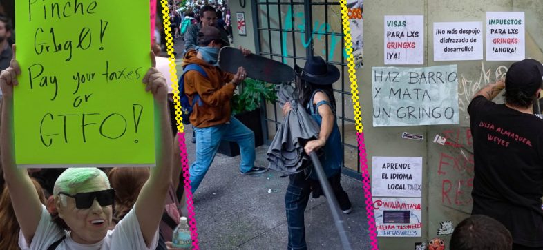 Fuertes mensajes y violencia en la marcha contra la gentrificación