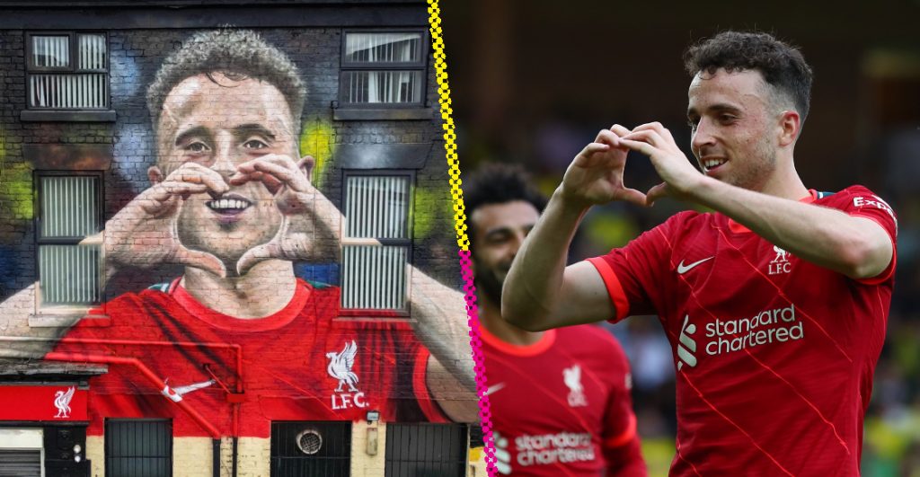 Crean mural en honor a Diogo Jota cerca de Anfield