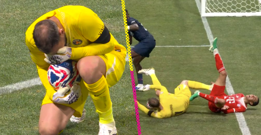 Así fue la lesión de Jamal Musiala y la reacción de Donnarumma