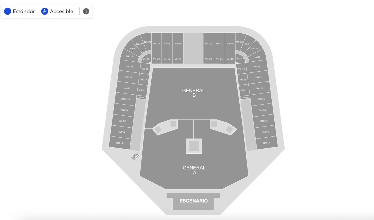 My Chemical Romance México mapa Estadio GNP Seguros conciertos