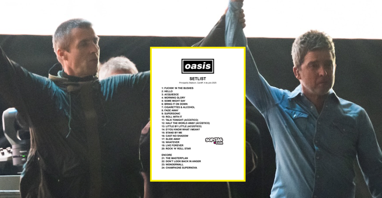 Oasis Setlist Example Oasis 2025: Setlist completo del primer concierto en Cardiff