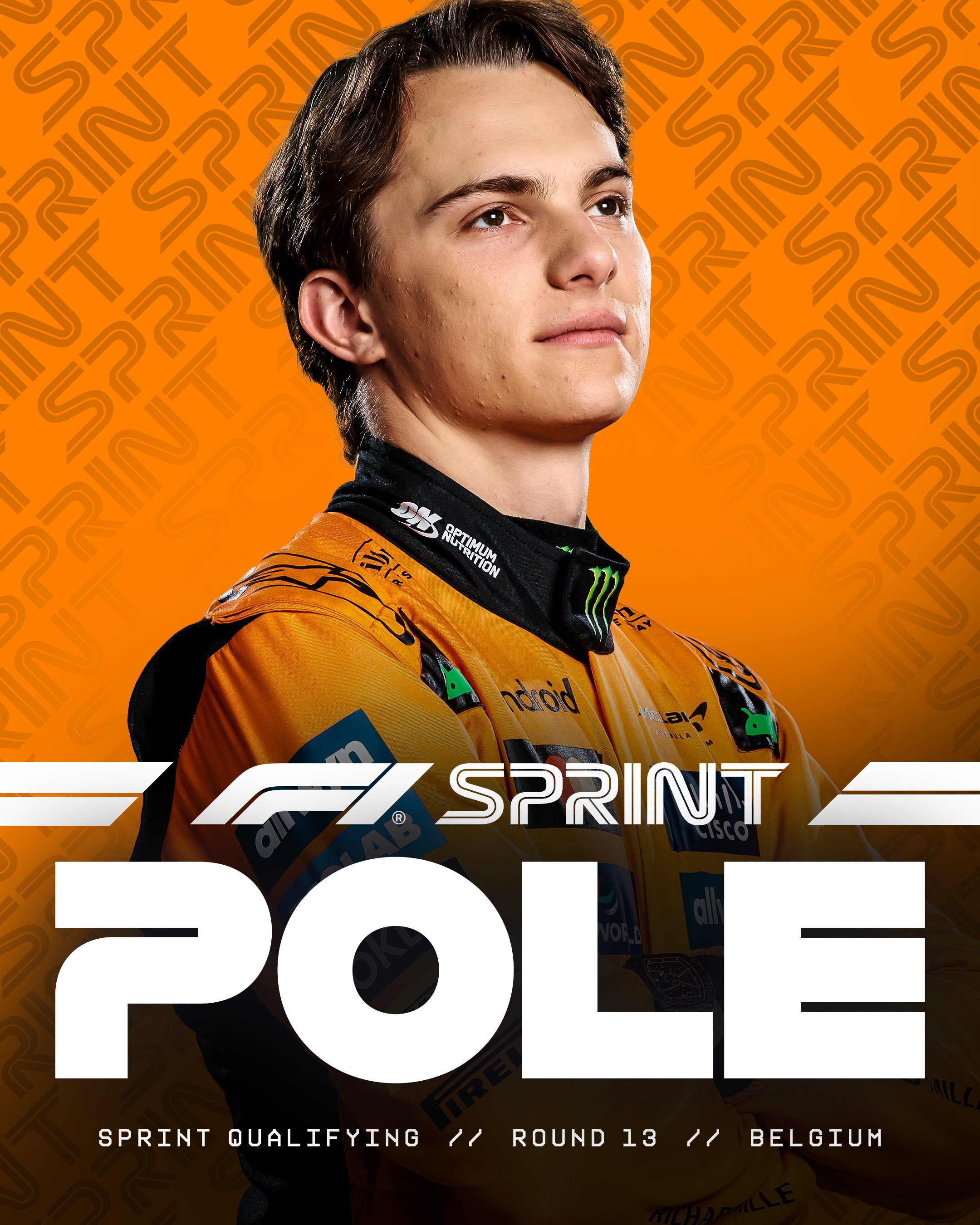 Oscar Piastri se lleva la Pole en la Sprint de Bélgica