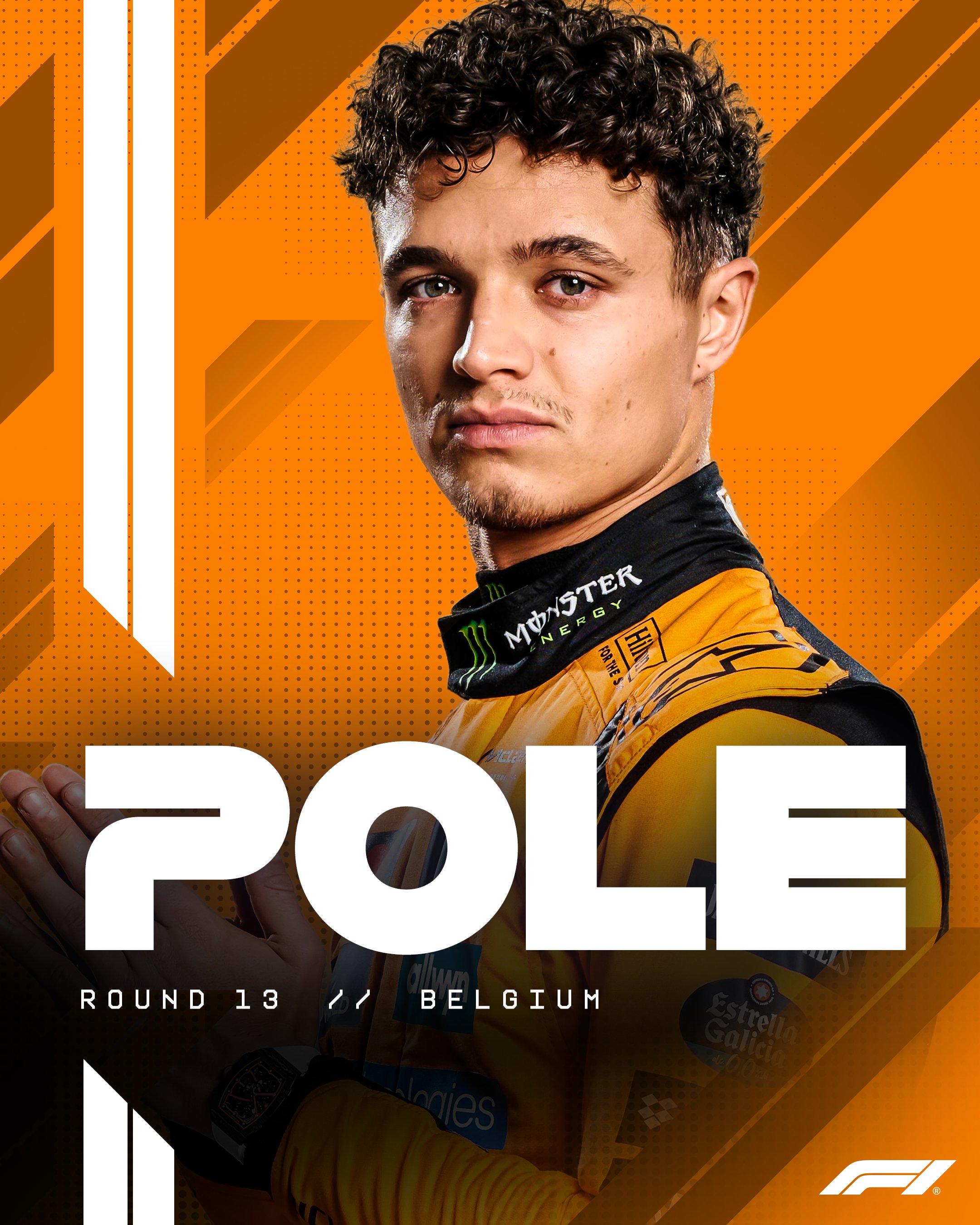 Así queda la parrilla de salida del Gran Premio de Bélgica